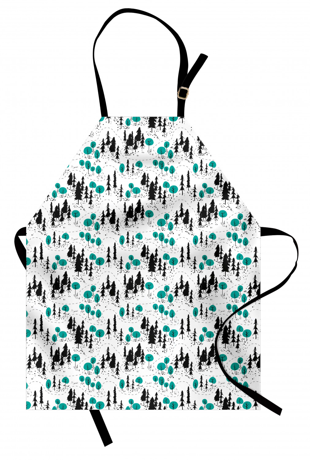 Ambesonne Apron Adjustable Strap for Gardening and Cooking Standard Size