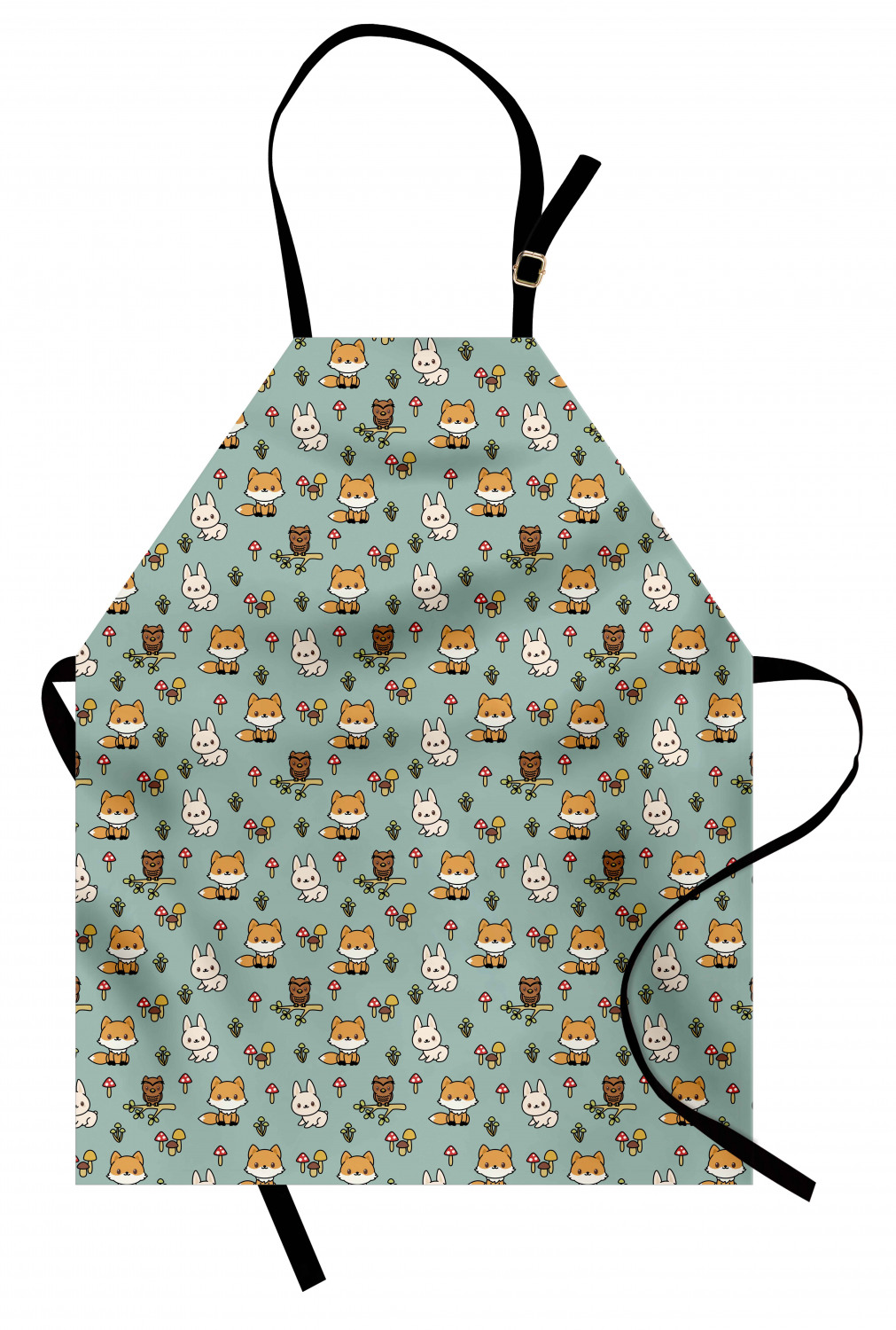 Ambesonne Apron Adjustable Strap for Gardening and Cooking Standard Size