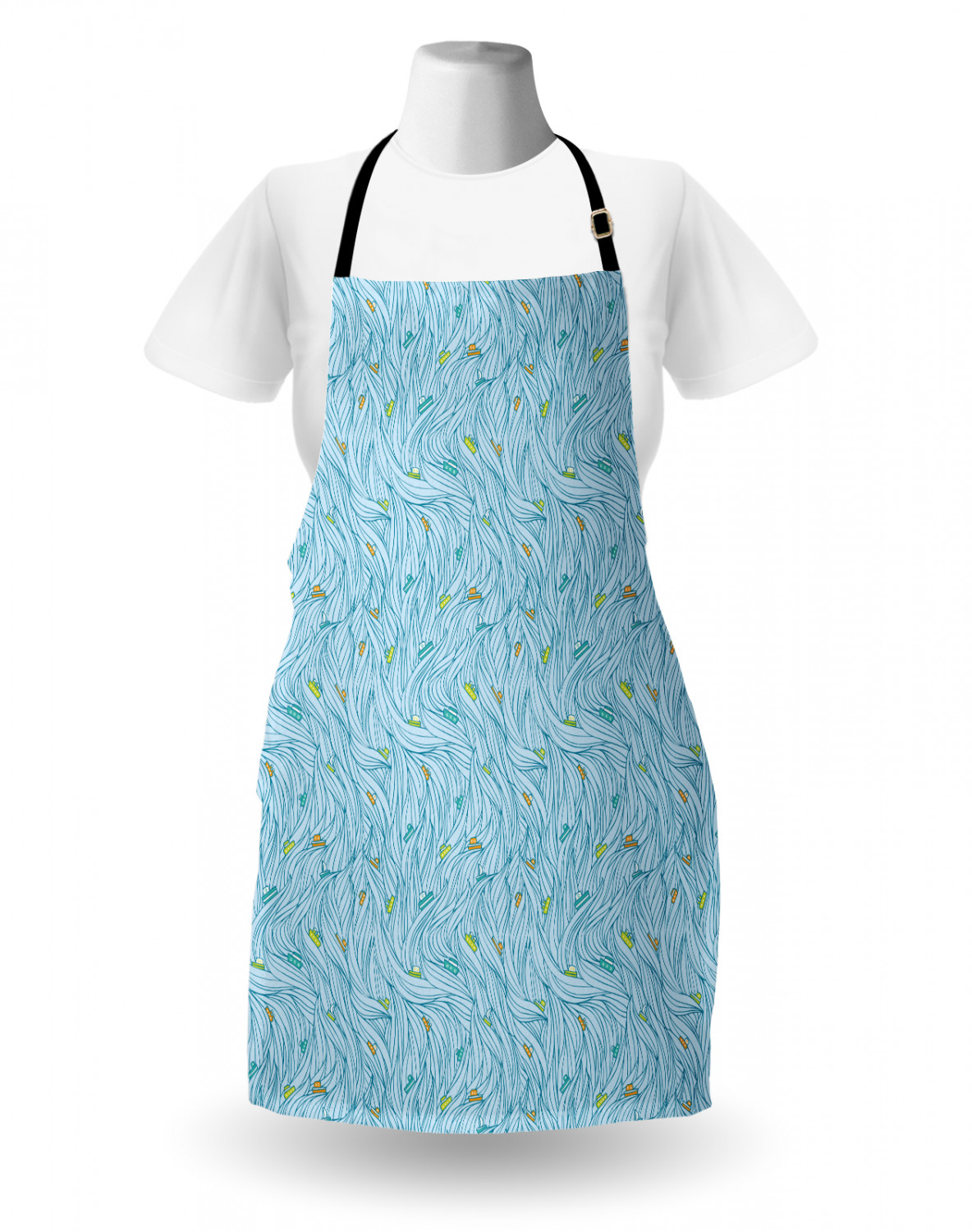 Ambesonne Apron with Adjustable Black Strap for Garden Cooking Standard Size - Picture 74 of 120