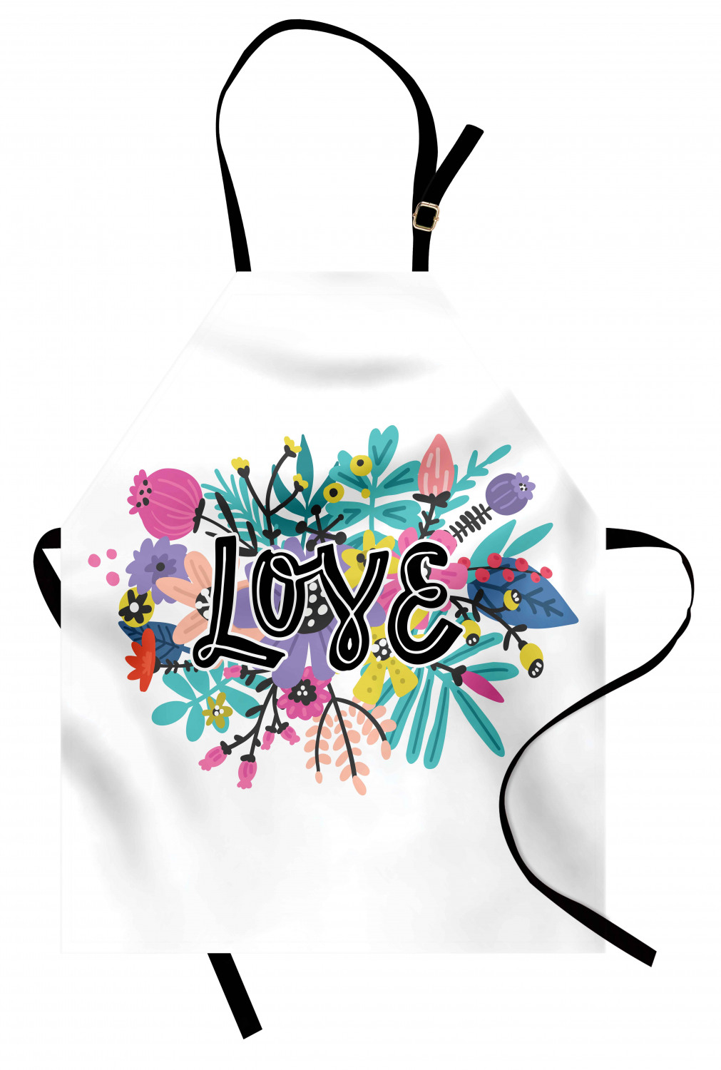 Ambesonne Hearts Kids Apron Boys Girls Apron Bib Cooking & Painting