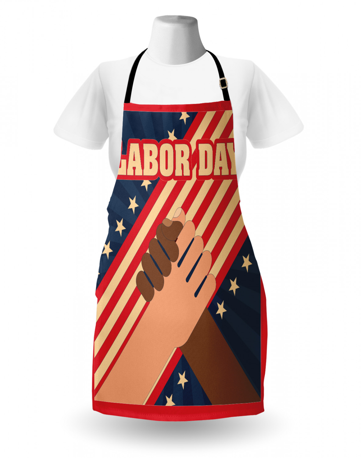 Ambesonne Unisex Vivid Colors Apron Bib with Adjustable Strap for Gardening