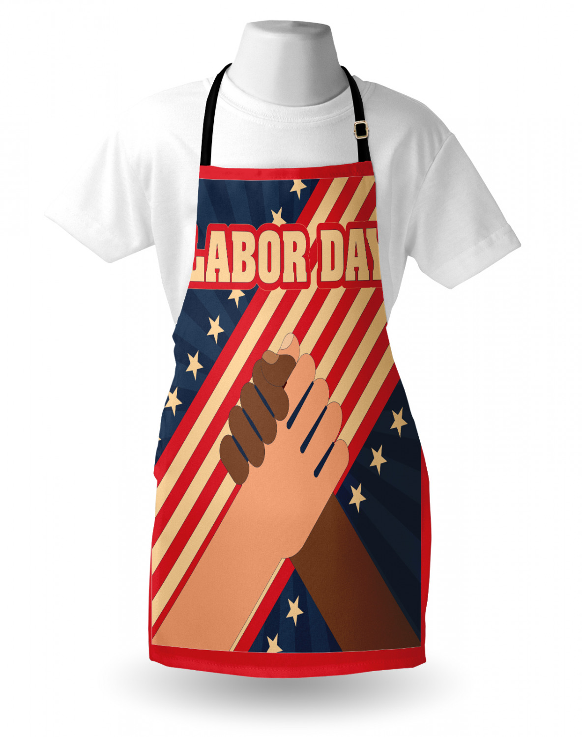 Ambesonne Unisex Vivid Colors Apron Bib with Adjustable Strap for Gardening