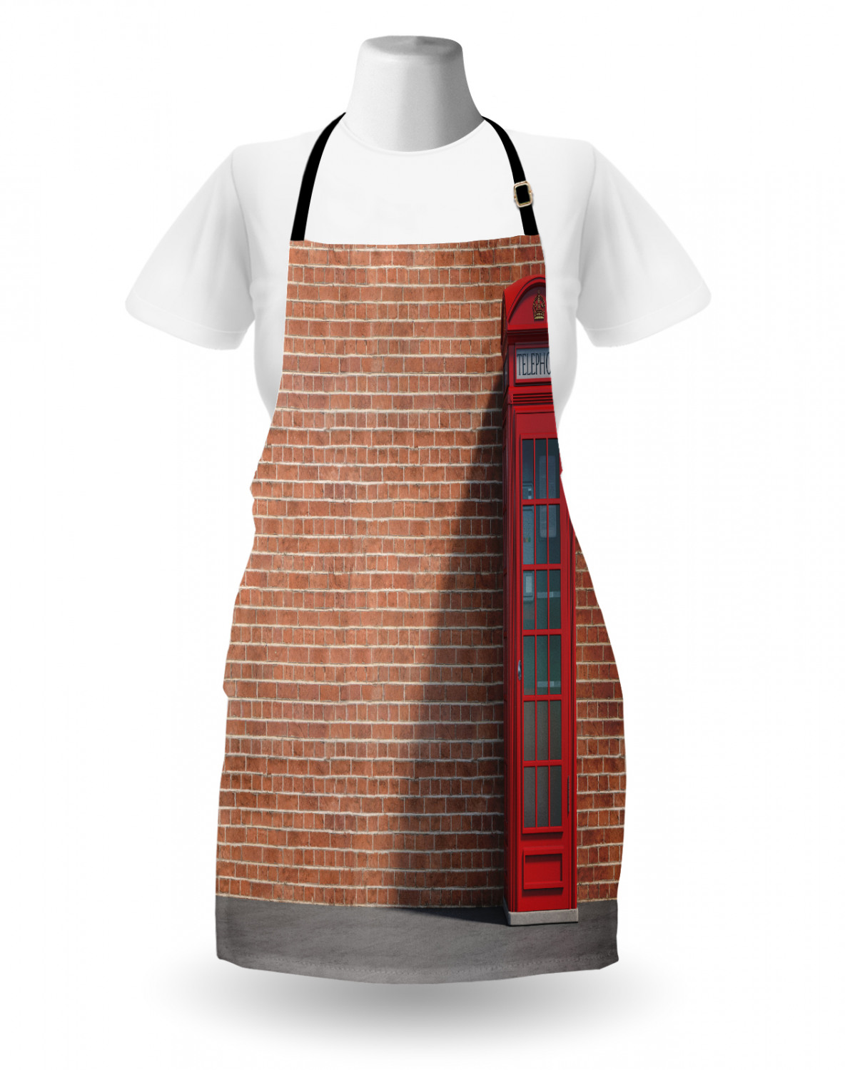 Ambesonne Apron Bib Adjustable Strap for Gardening Cooking Unisex Vivid Colors