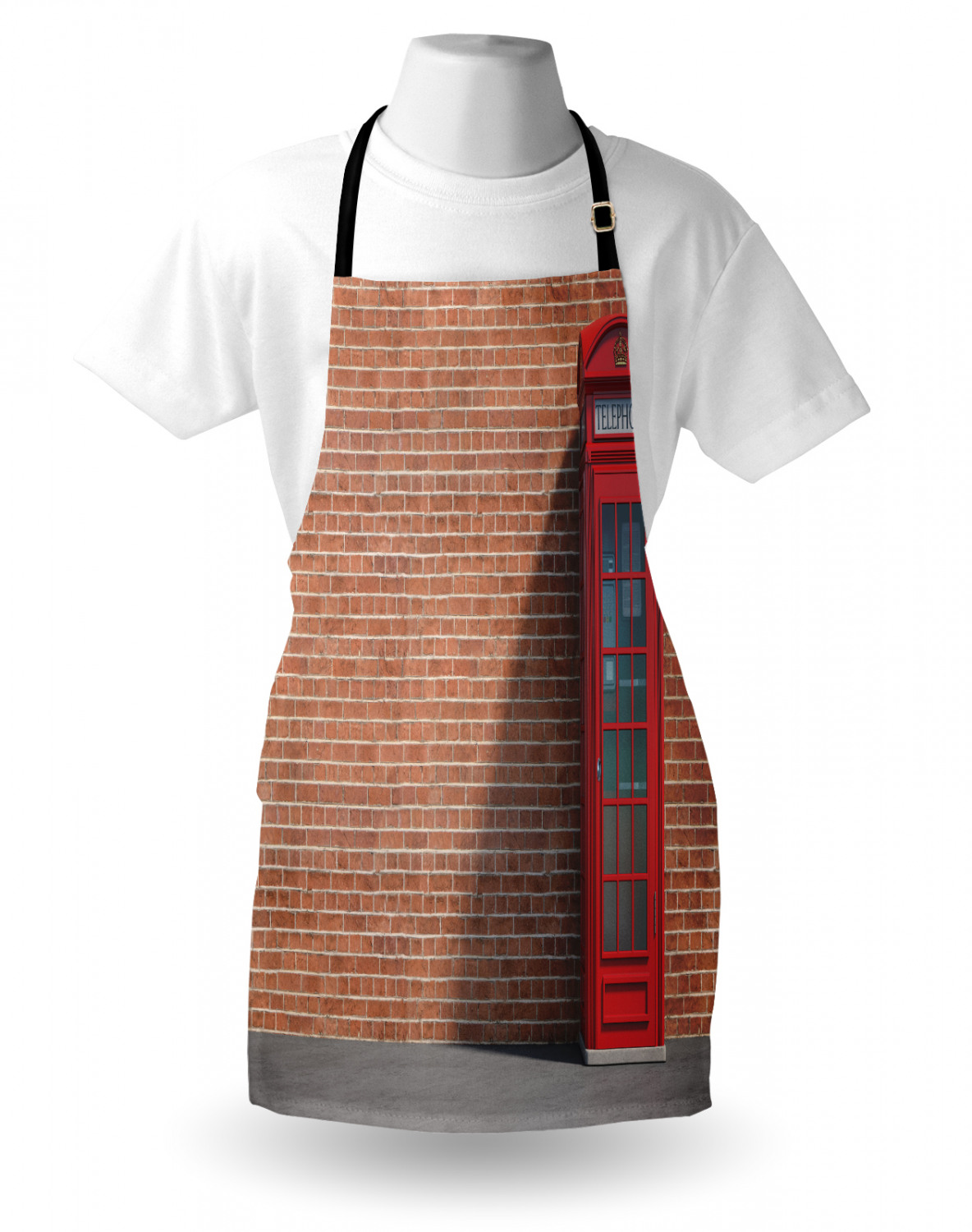 Ambesonne Apron Bib Adjustable Strap for Gardening Cooking Unisex Vivid Colors