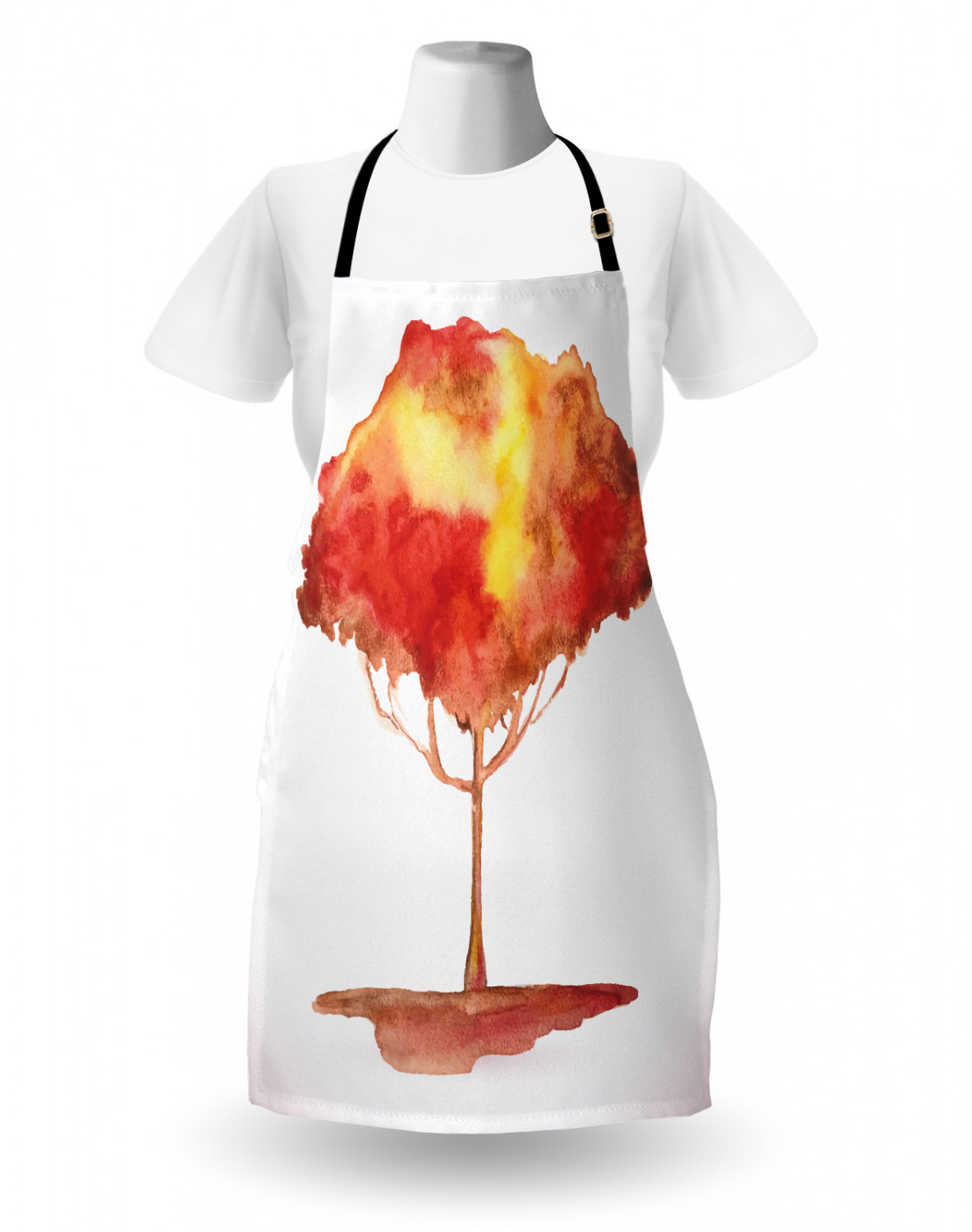 Ambesonne Unisex Vivid Colors Apron Bib with Adjustable Strap for Gardening