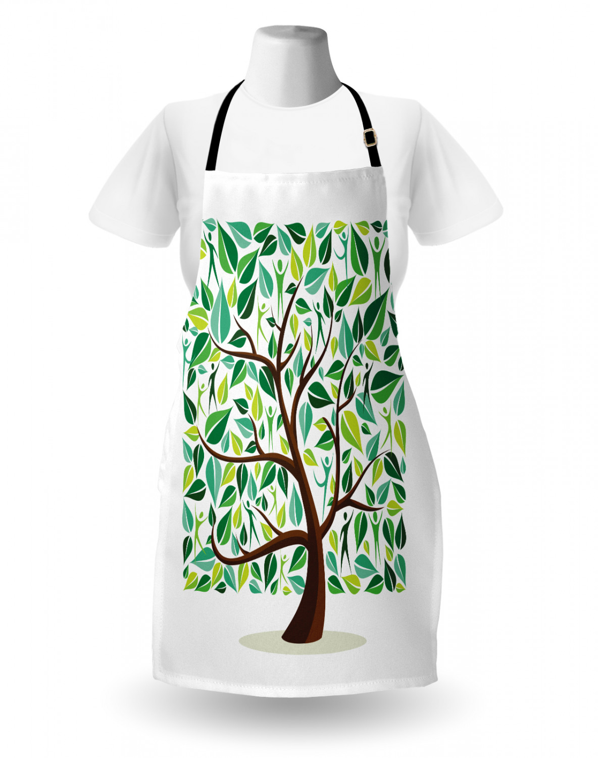 Ambesonne Unisex Vivid Colors Apron Bib with Adjustable Strap for Gardening