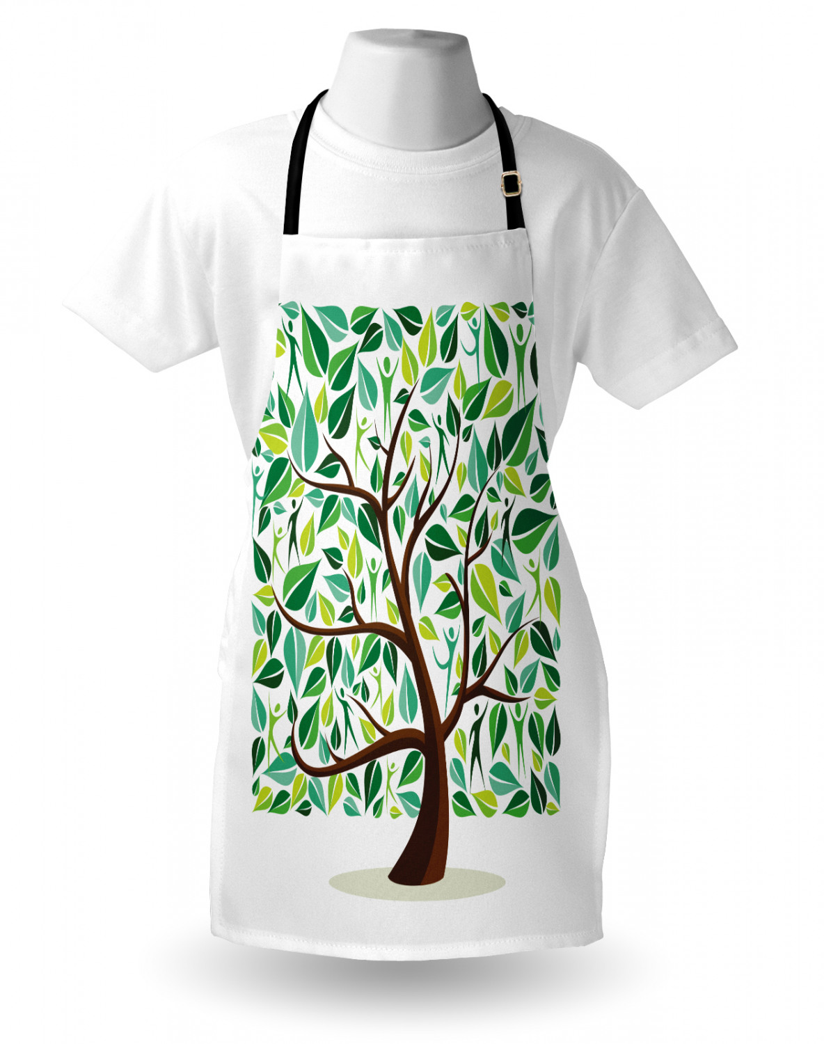 Ambesonne Unisex Vivid Colors Apron Bib with Adjustable Strap for Gardening