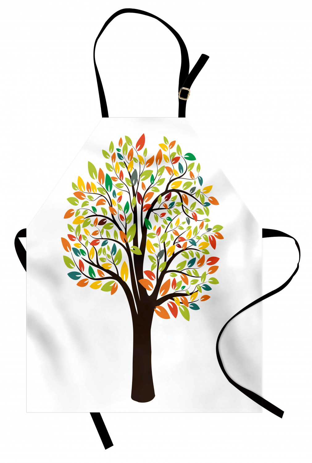 Ambesonne Unisex Vivid Colors Apron Bib with Adjustable Strap for Gardening