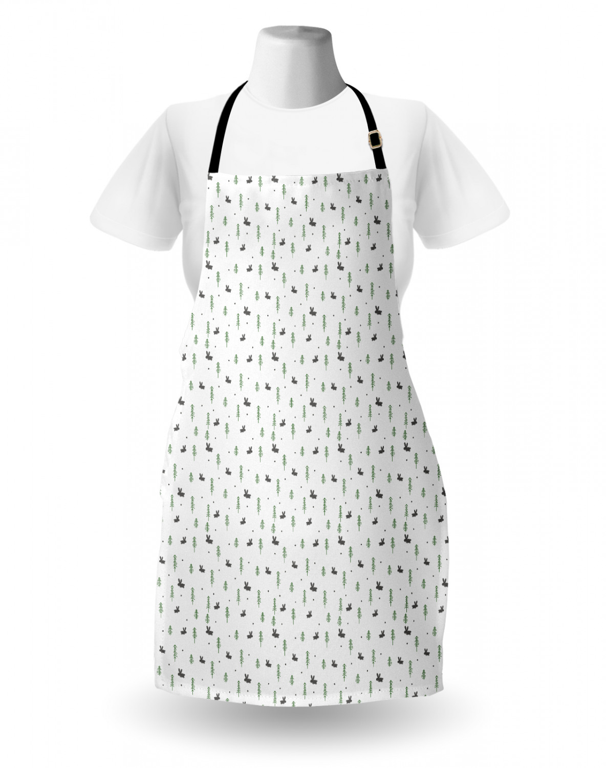 Ambesonne Unisex Vivid Colors Apron Bib with Adjustable Strap for Gardening