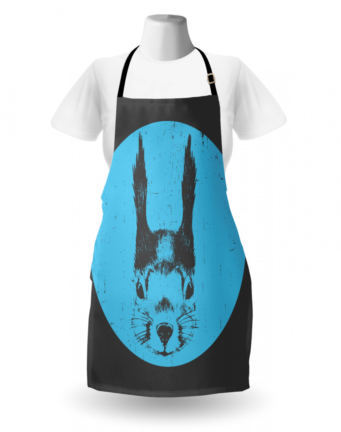 Ambesonne Apron Bib Adjustable Strap for Gardening Cooking Unisex Vivid Colors