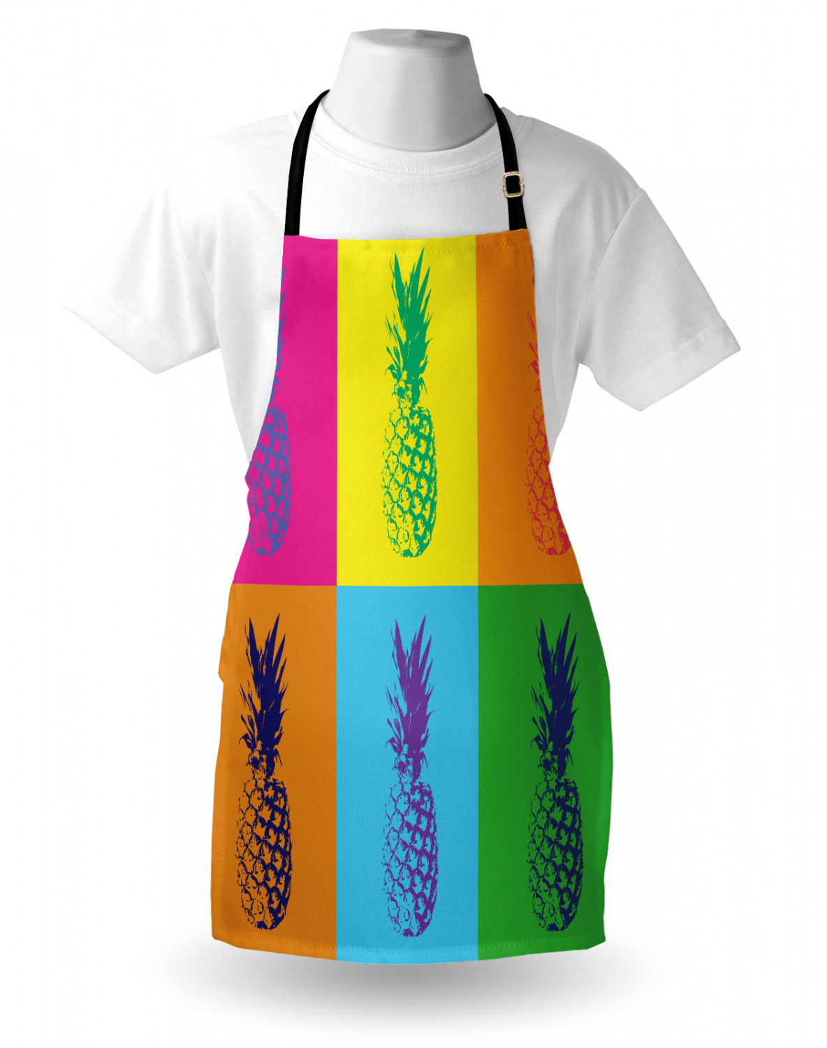 Ambesonne Apron Adjustable Neck Strap for Garden Cooking Standard Size - Picture 129 of 132