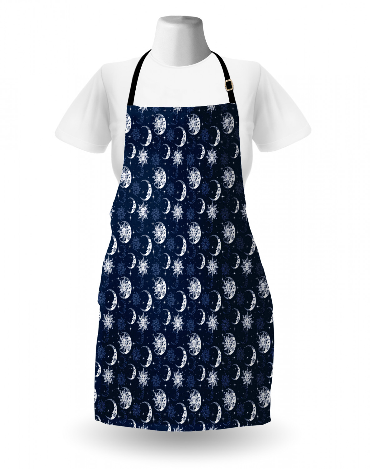 Ambesonne Unisex Vivid Colors Apron Bib with Adjustable Strap for Gardening