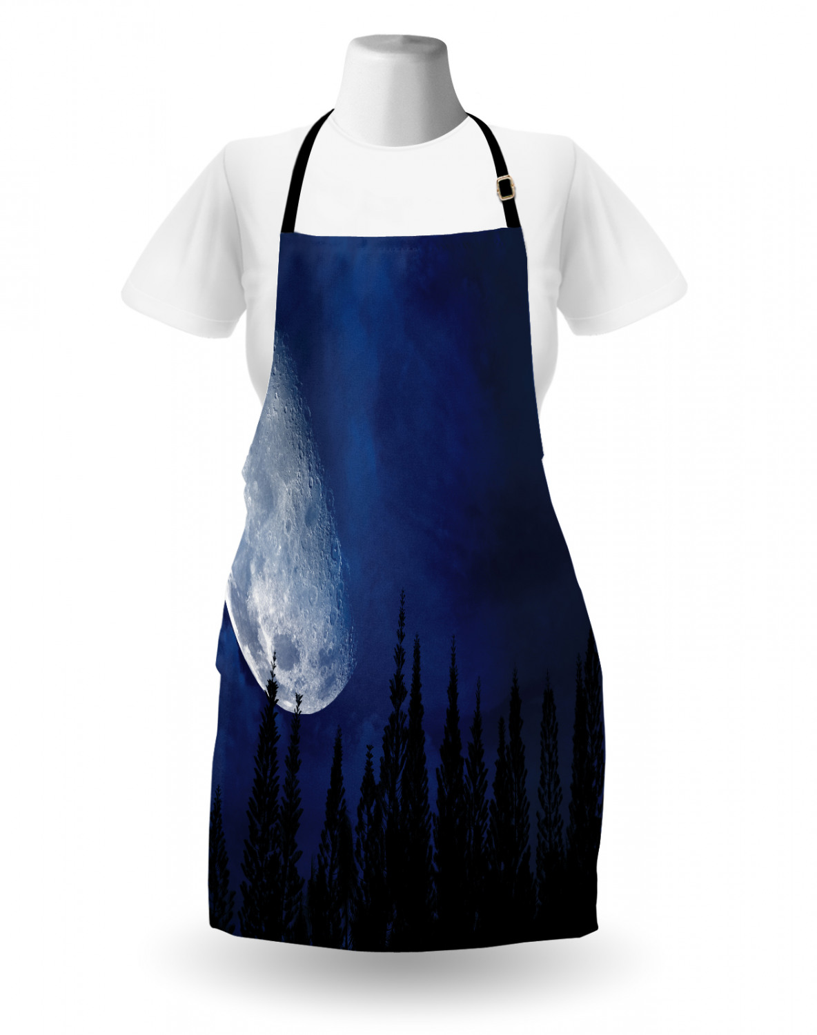 Ambesonne Unisex Vivid Colors Apron Bib with Adjustable Strap for Gardening