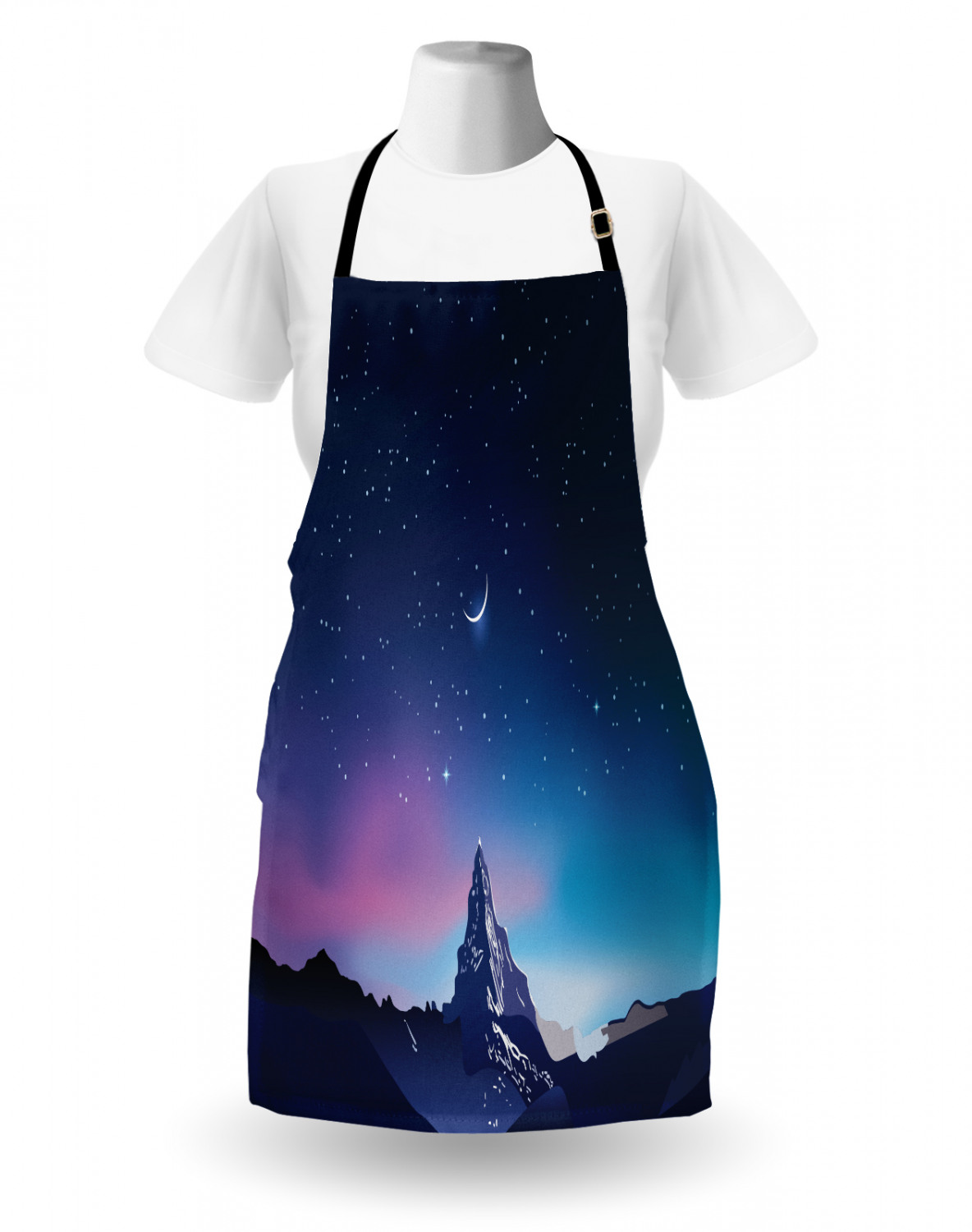 Ambesonne Unisex Vivid Colors Apron Bib with Adjustable Strap for Gardening