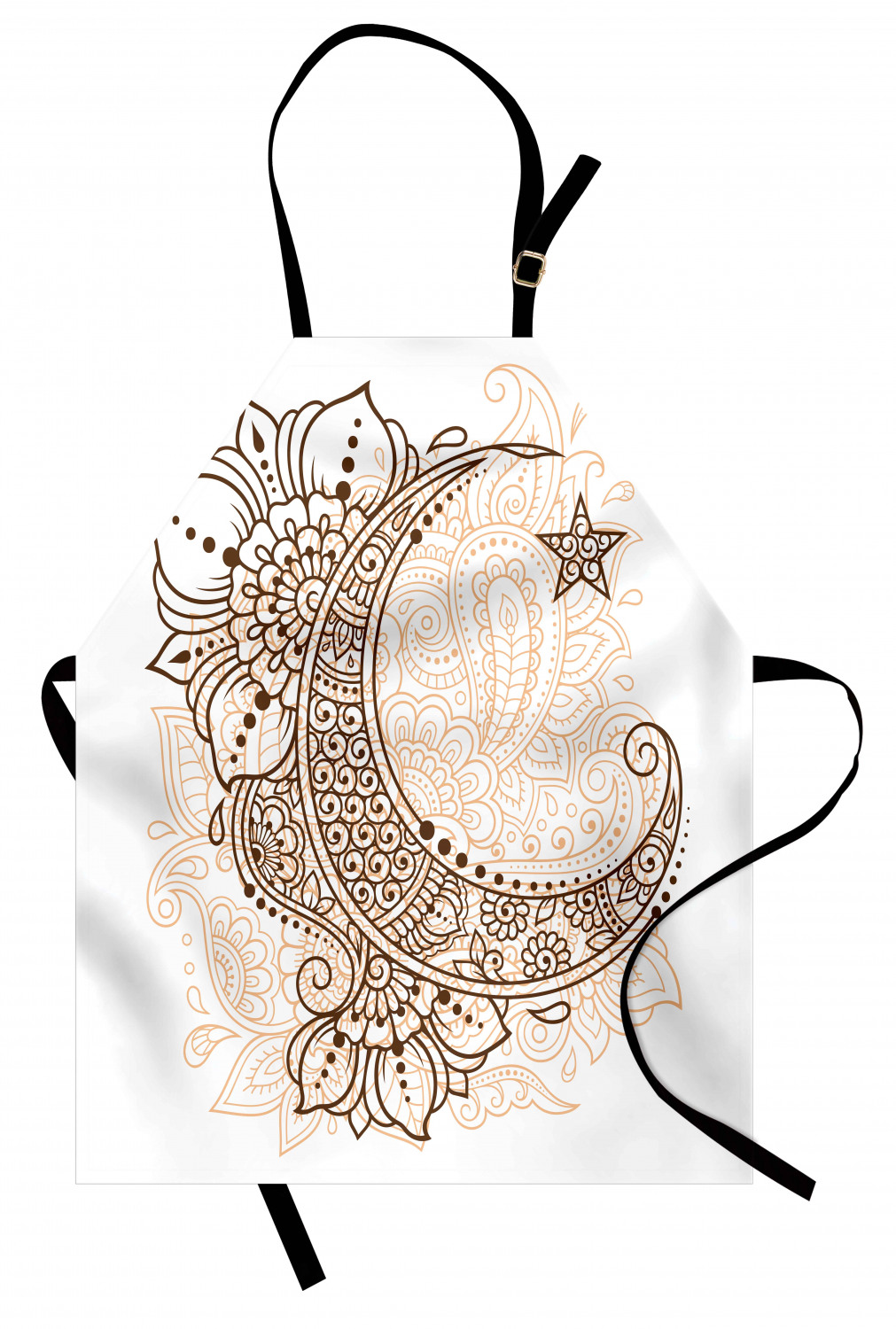 Ambesonne Unisex Vivid Colors Apron Bib with Adjustable Strap for Gardening