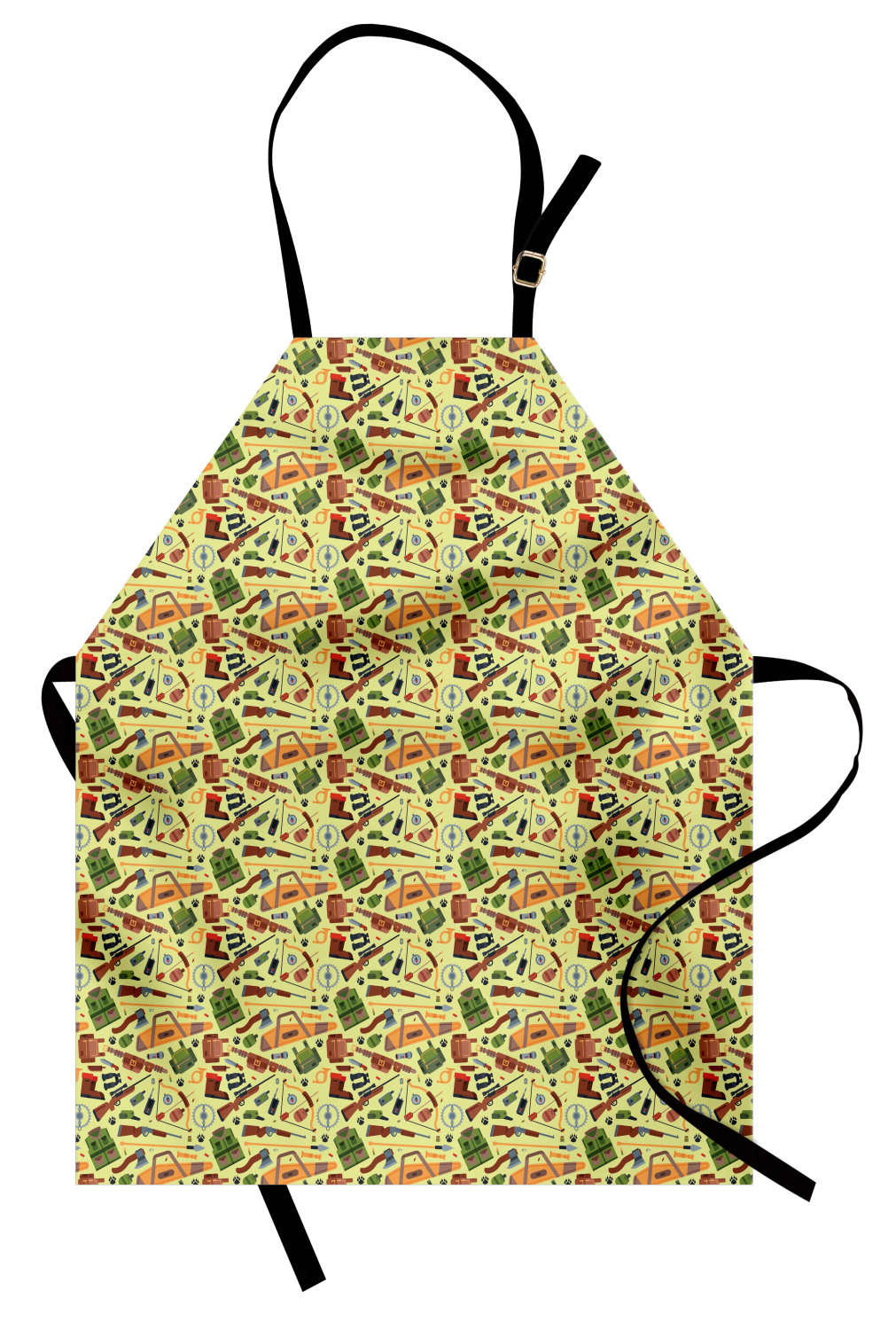 Ambesonne Apron Bib with Adjustable Strap for Gardening Unisex Vivid Colors