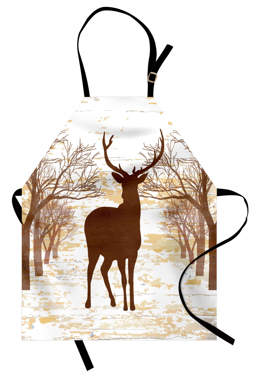 Ambesonne Apron Bib with Adjustable Strap for Gardening Unisex Vivid Colors