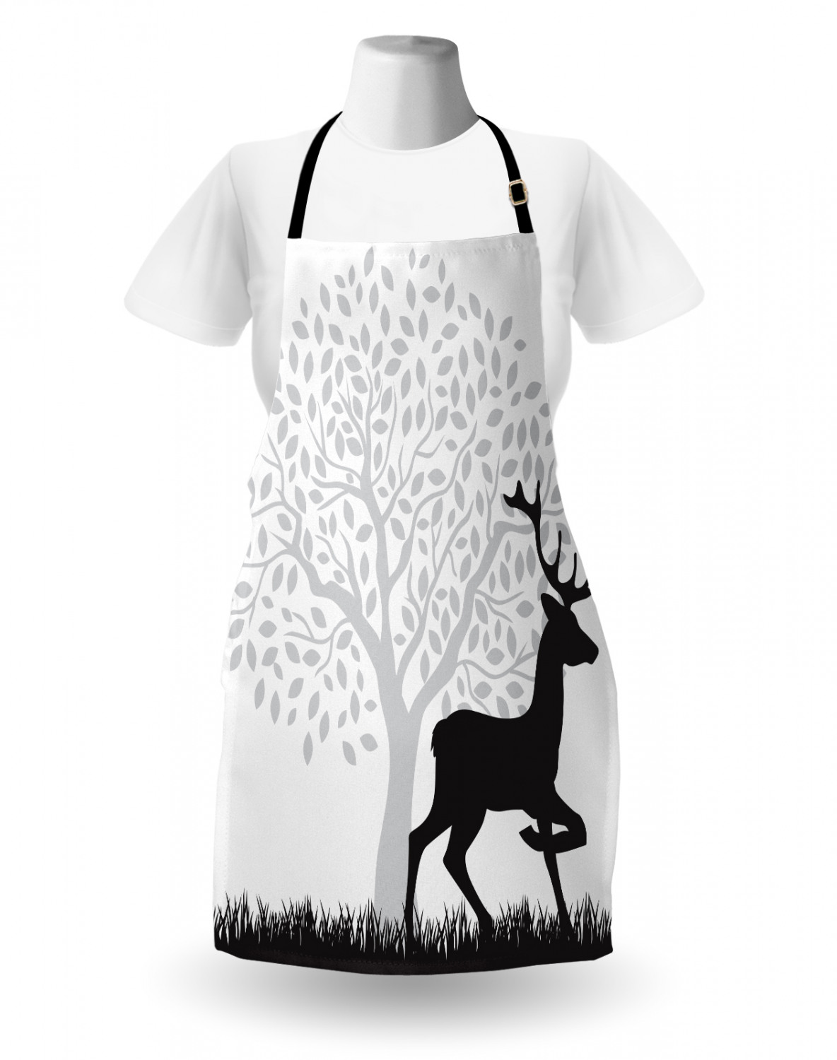 Ambesonne Apron Bib with Adjustable Strap for Gardening Unisex Vivid Colors