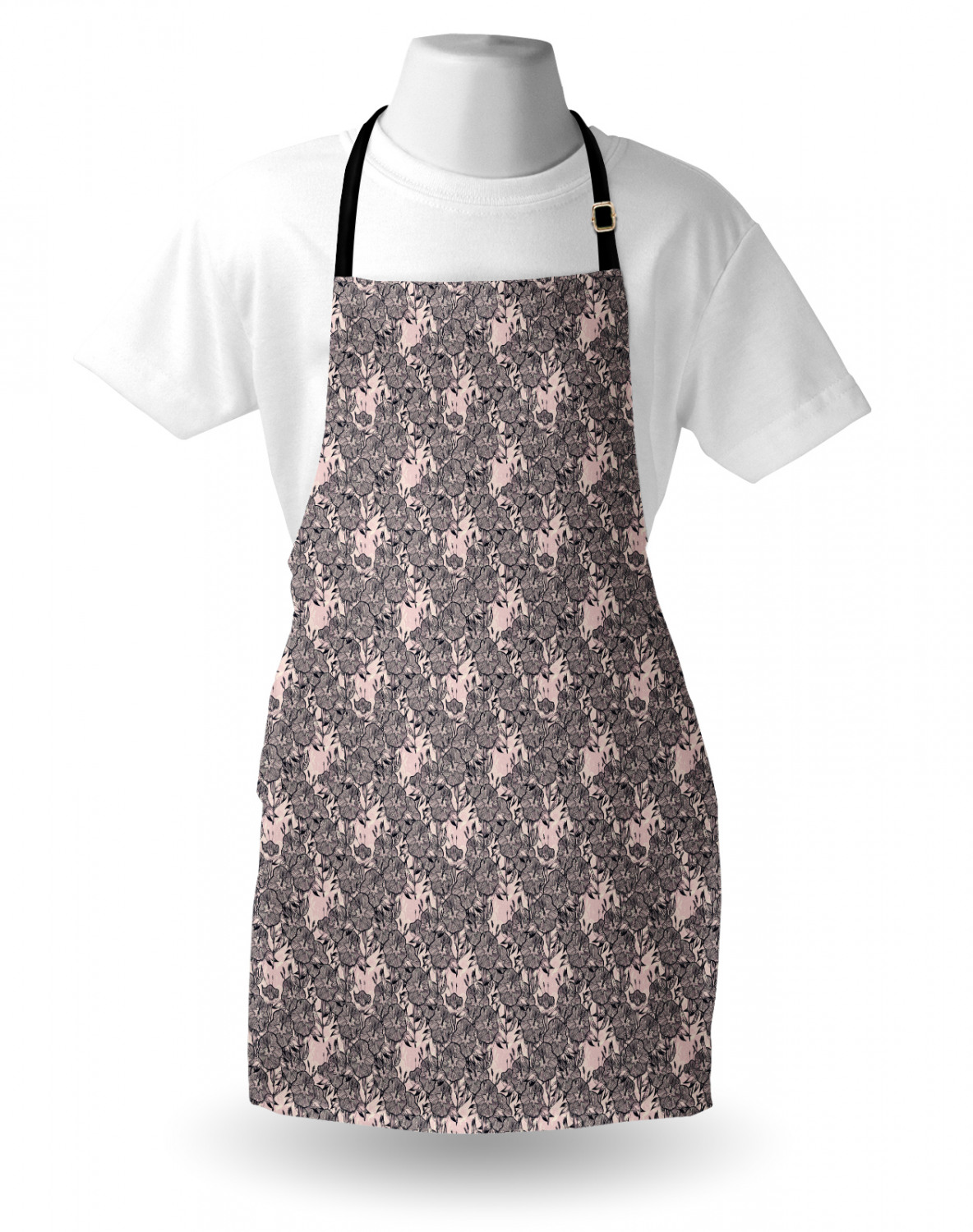 Ambesonne Long Lasting Apron with Adjustable Neck for Gardening and Cooking