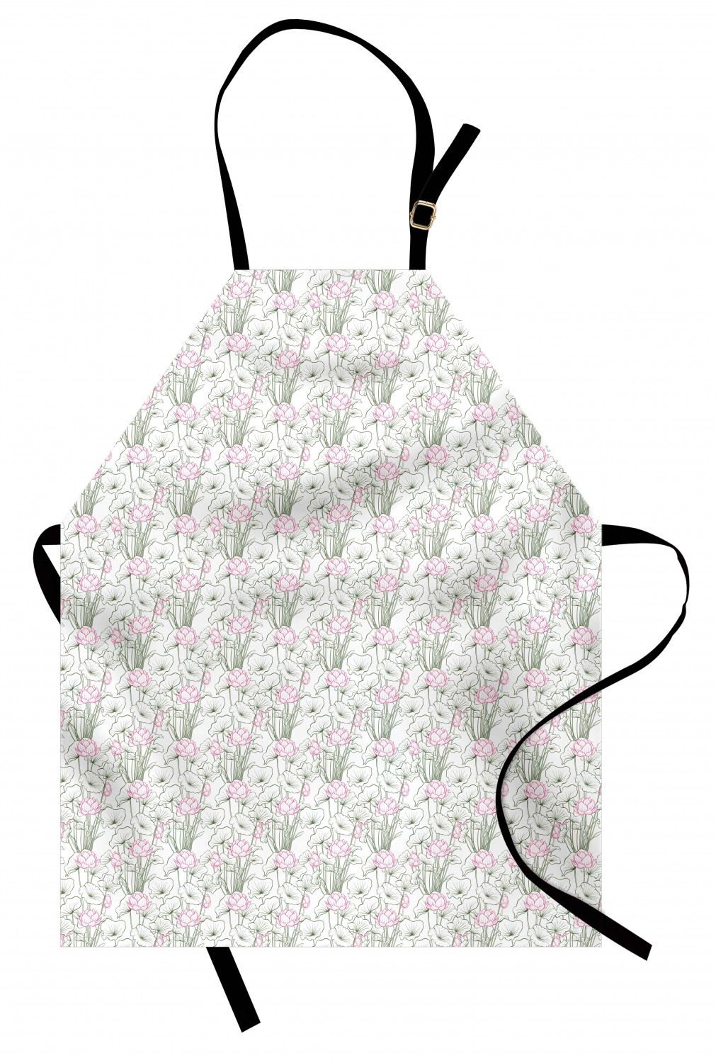 Ambesonne Long Lasting Apron with Adjustable Neck for Gardening and Cooking