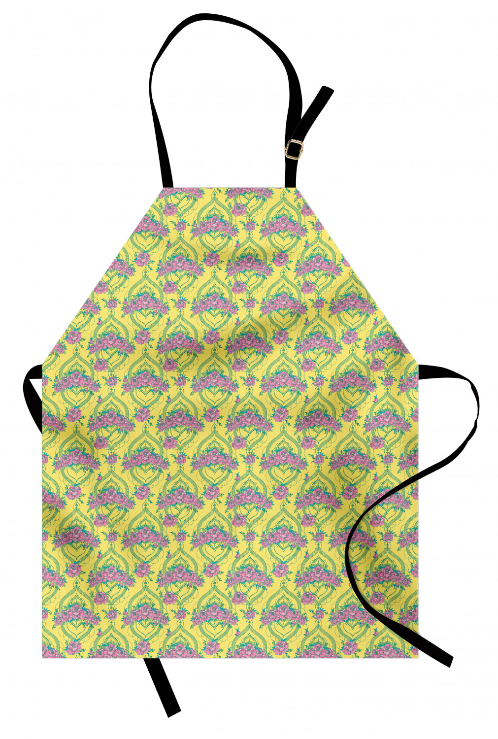 Ambesonne Long Lasting Apron with Adjustable Neck for Gardening and Cooking