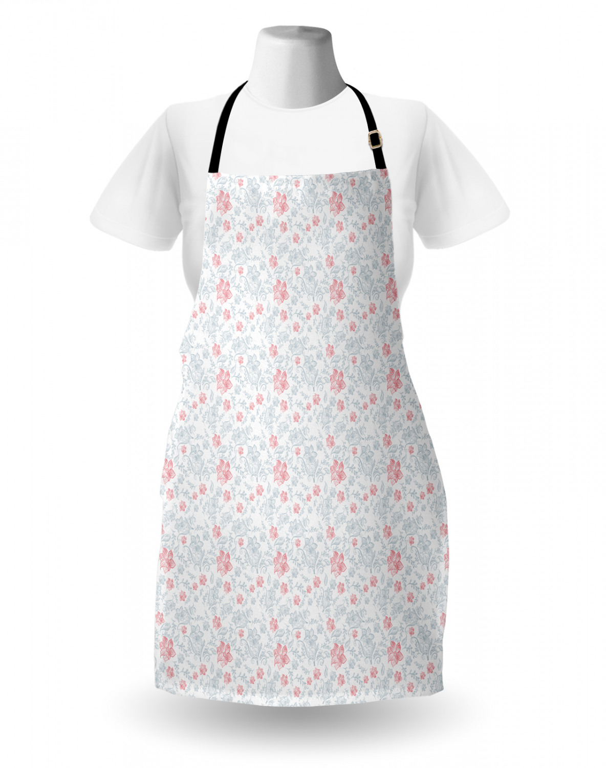 Ambesonne Long Lasting Apron with Adjustable Neck for Gardening and Cooking