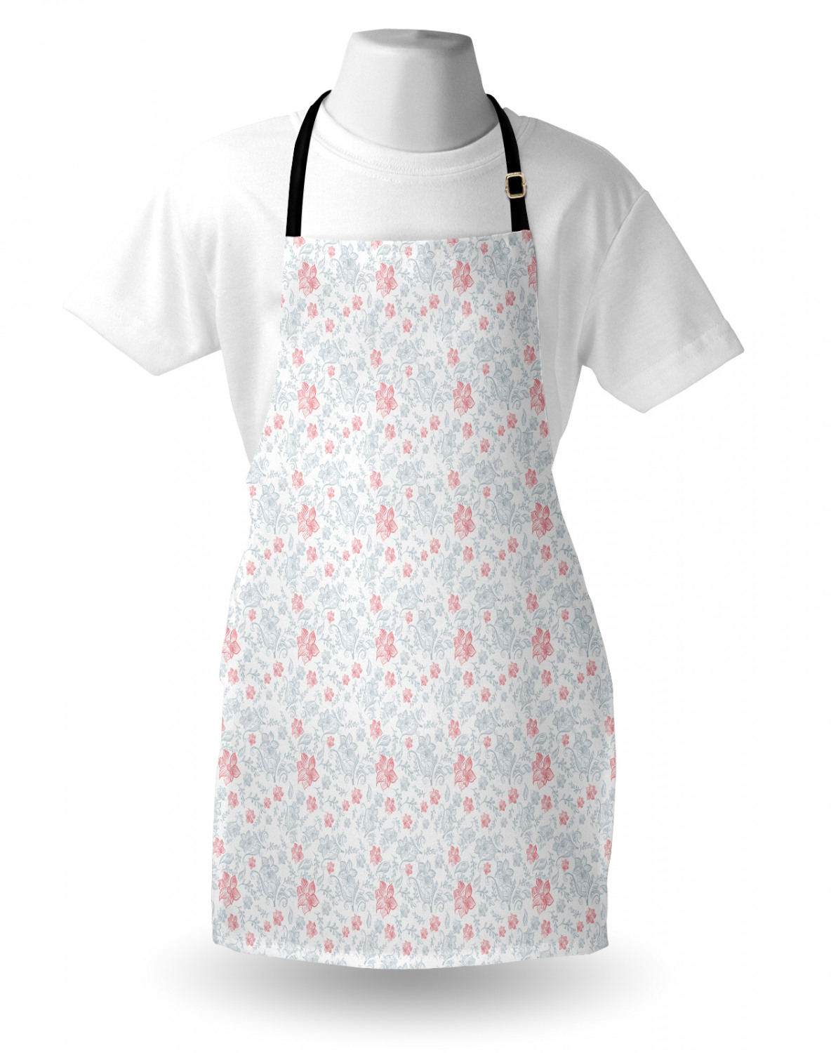 Ambesonne Long Lasting Apron with Adjustable Neck for Gardening and Cooking