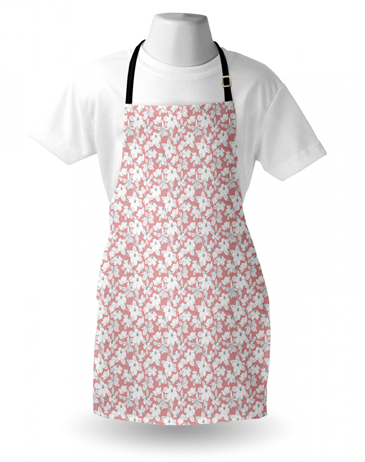 Ambesonne Long Lasting Apron with Adjustable Neck for Gardening and Cooking