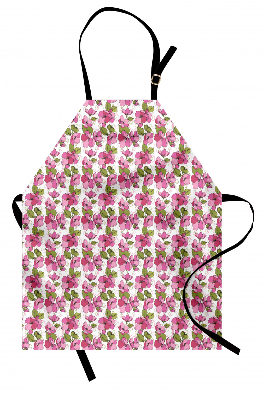 Ambesonne Long Lasting Apron with Adjustable Neck for Gardening and Cooking