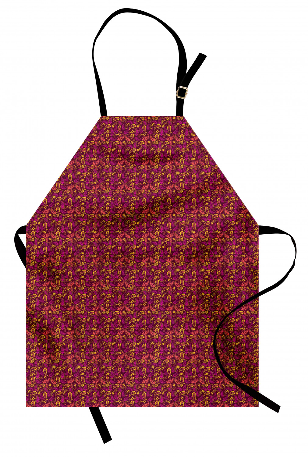 Ambesonne Standard Size Apron Bib Adjustable Strap for Gardening and Cooking