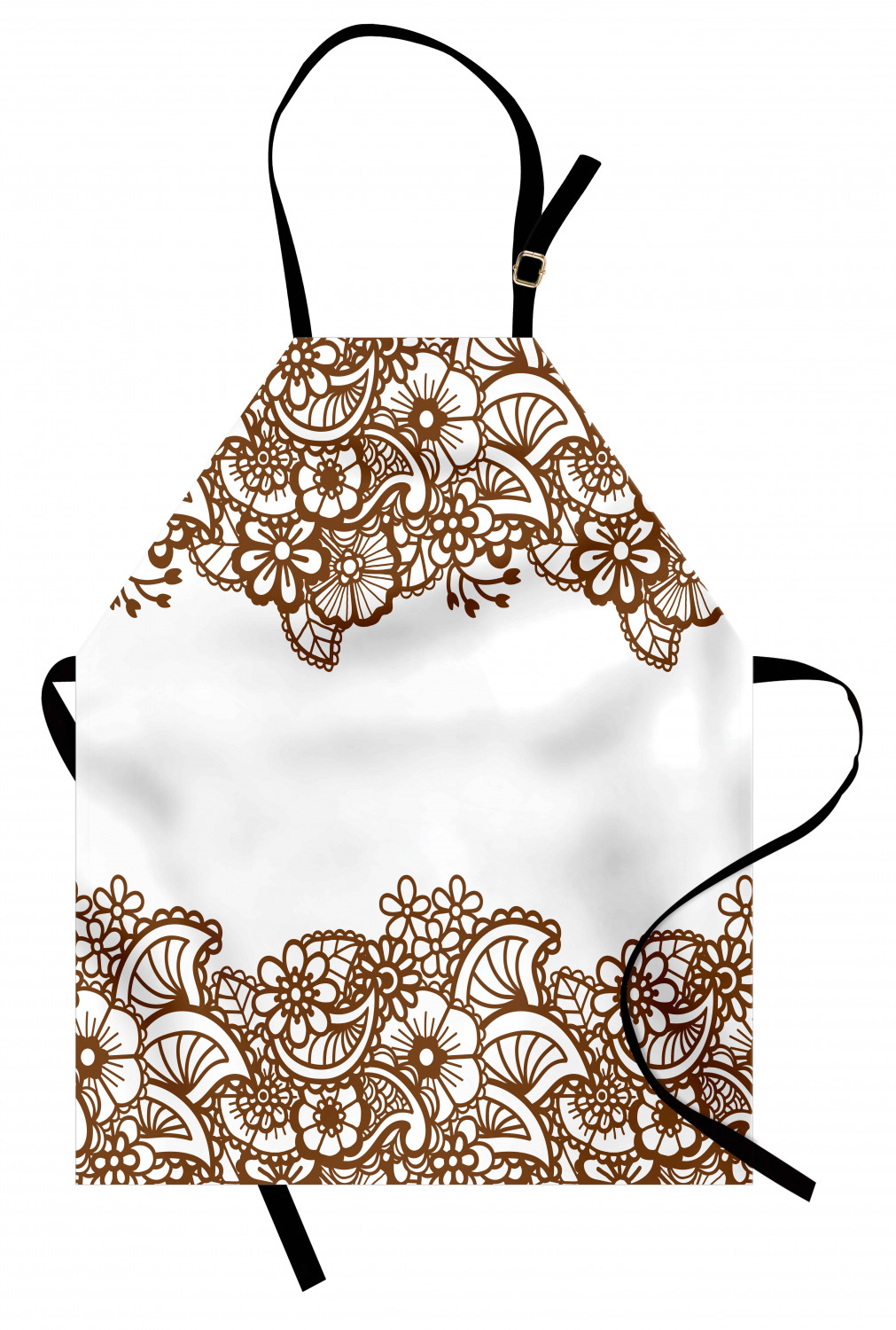 Ambesonne Standard Size Apron Bib Adjustable Strap for Gardening and Cooking