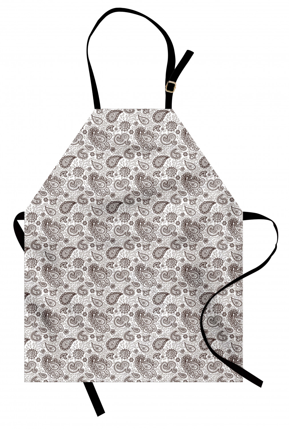 Ambesonne Standard Size Apron Bib Adjustable Strap for Gardening and Cooking