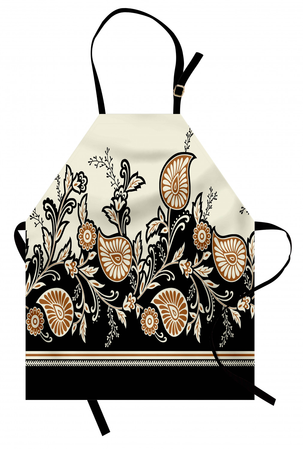 Ambesonne Standard Size Apron Bib Adjustable Strap for Gardening and Cooking