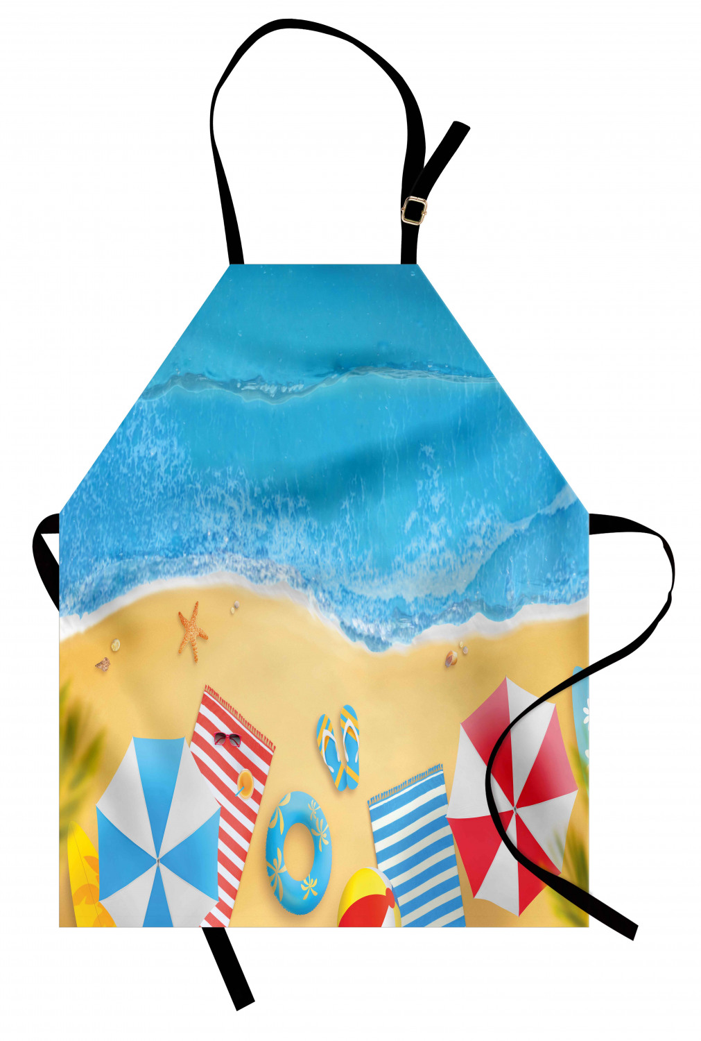 Ambesonne Beach Theme Kids Apron Boys Girls Apron Bib Cooking & Painting