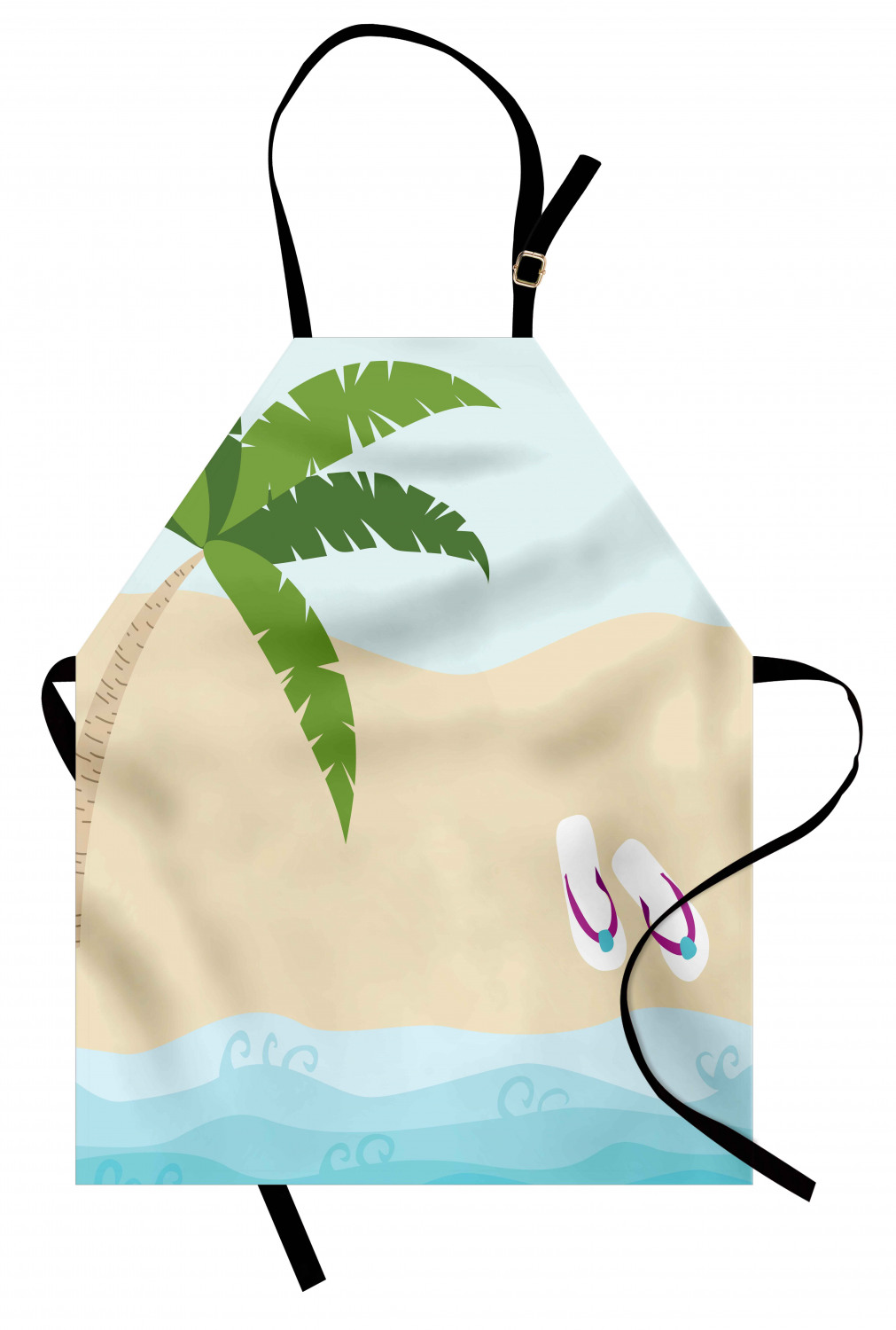 Ambesonne Beach Theme Kids Apron Boys Girls Apron Bib Cooking & Painting