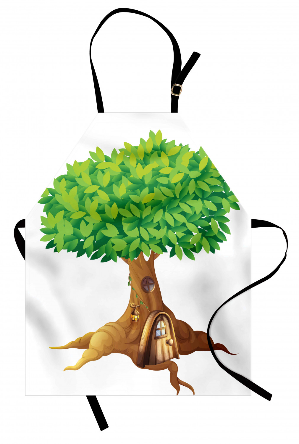 Apron with Adjustable Neck Strap Gardening Cooking Unisex Outdoor Use Ambesonne