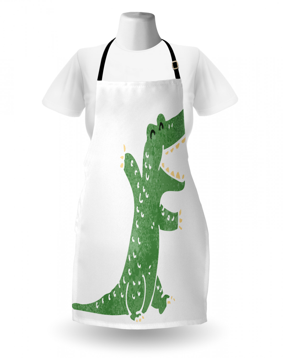 Ambesonne Standard Size Apron Bib Adjustable Strap for Gardening and Cooking