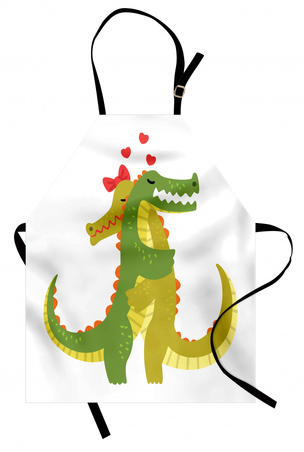 Ambesonne Standard Size Apron Bib Adjustable Strap for Gardening and Cooking