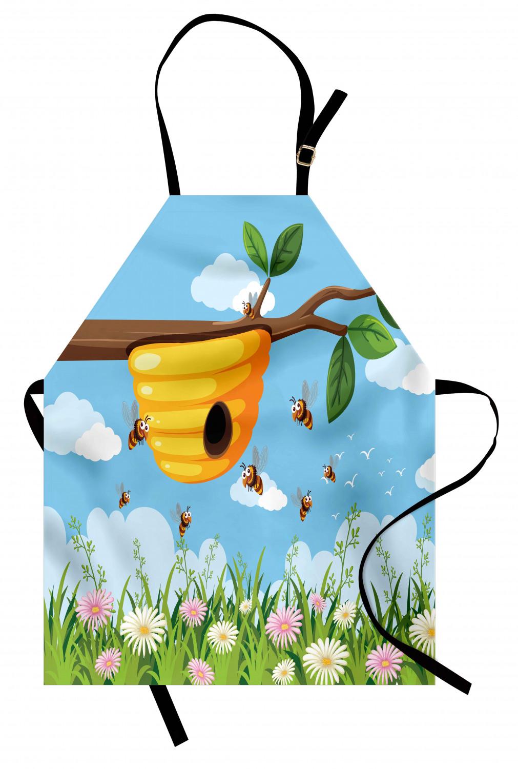 Ambesonne Apron Adjustable Neck Strap for Garden Cooking Standard Size - Picture 10 of 132