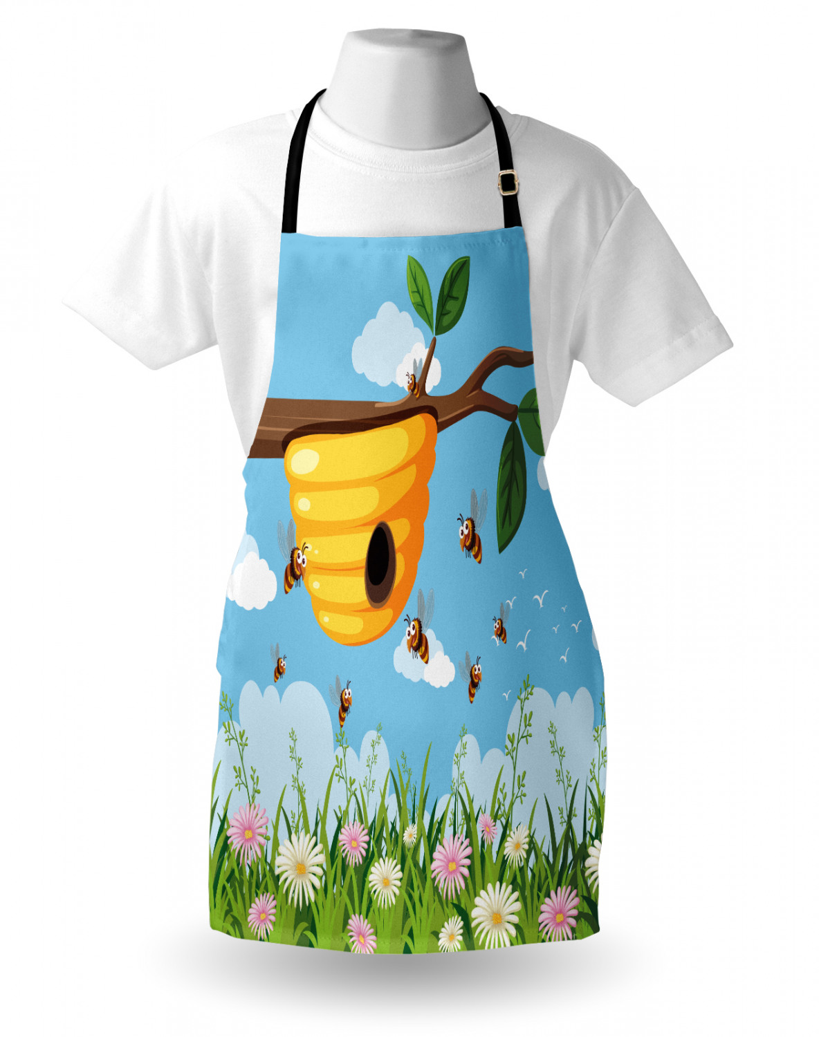 Ambesonne Apron Adjustable Neck Strap for Garden Cooking Standard Size - Picture 12 of 132