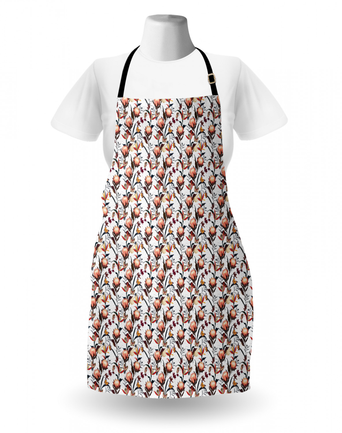 Ambesonne Apron Adjustable Neck Strap for Garden Cooking Standard Size - Picture 122 of 132