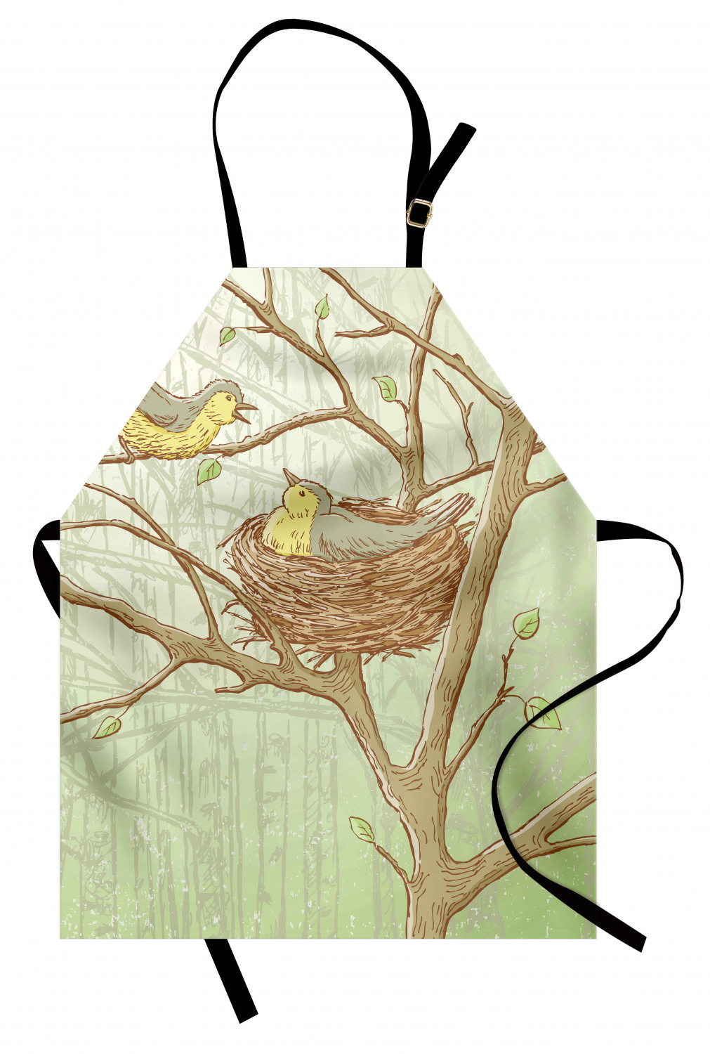 Ambesonne Apron Bib Adjustable Neck for Gardening Cooking Unisex No Fading