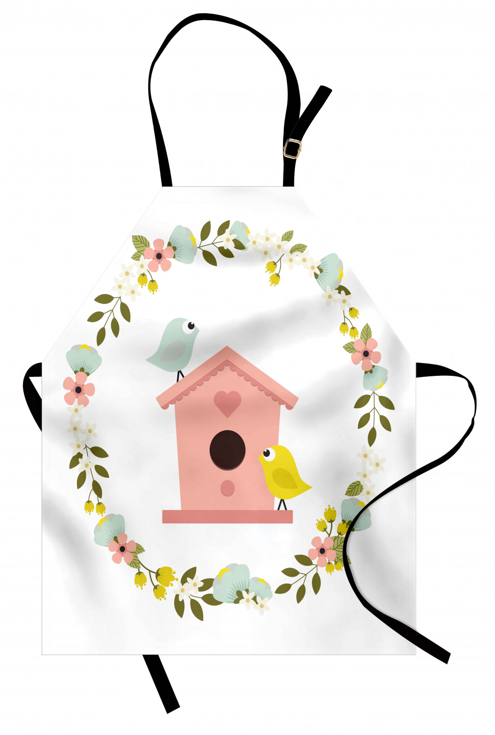 Ambesonne Apron Bib Adjustable Neck for Gardening Cooking Unisex No Fading