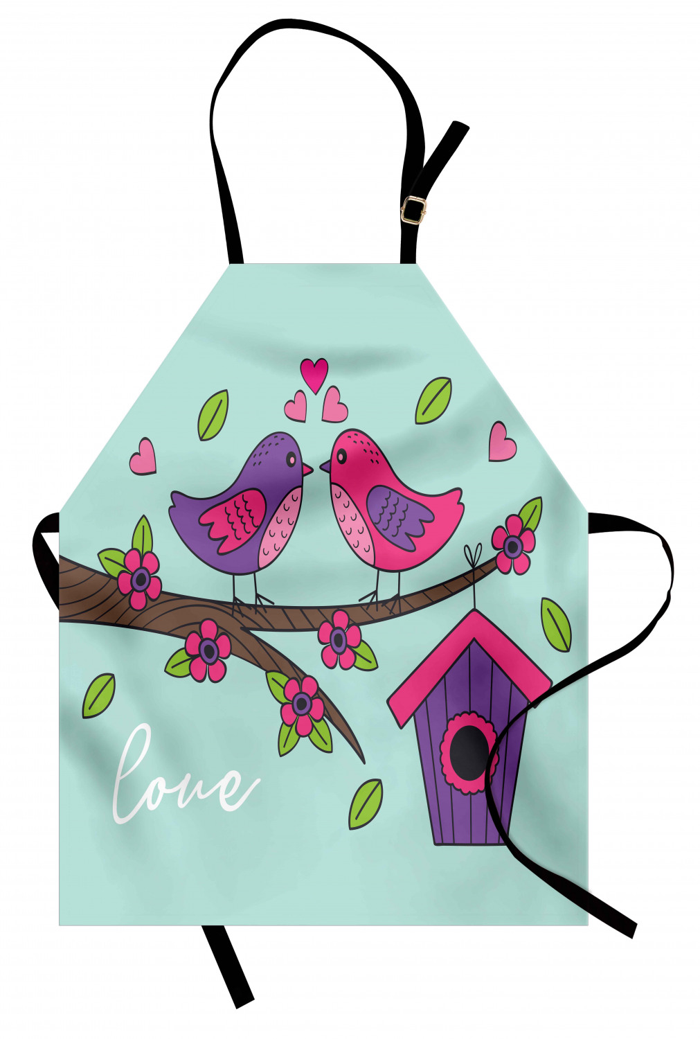 Ambesonne Apron Bib Adjustable Neck for Gardening Cooking Unisex No Fading