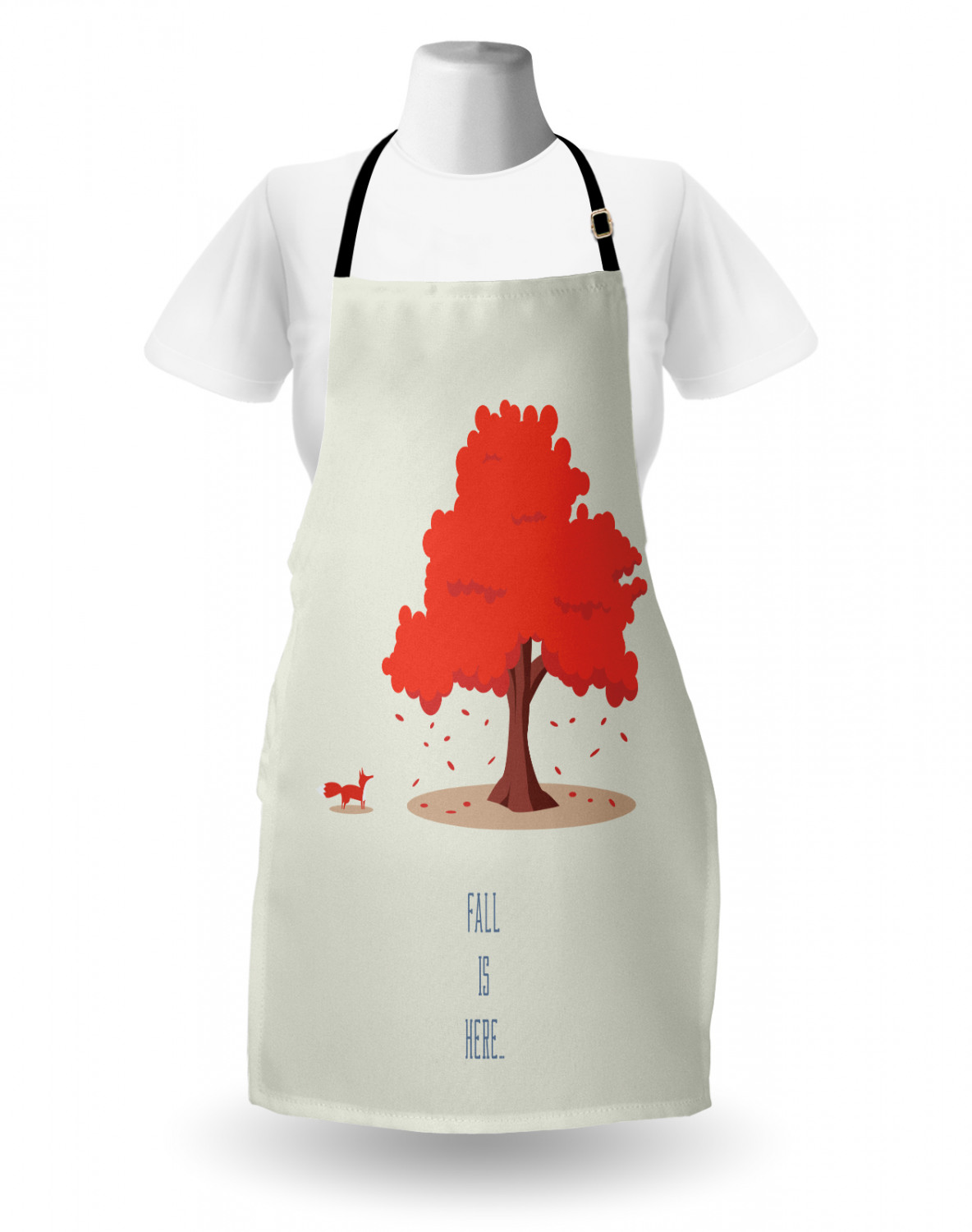 Apron with Adjustable Neck Strap Gardening Cooking Unisex Outdoor Use Ambesonne