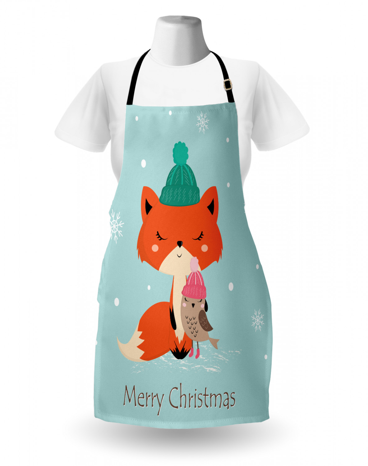 Apron with Adjustable Neck Strap Gardening Cooking Unisex Outdoor Use Ambesonne