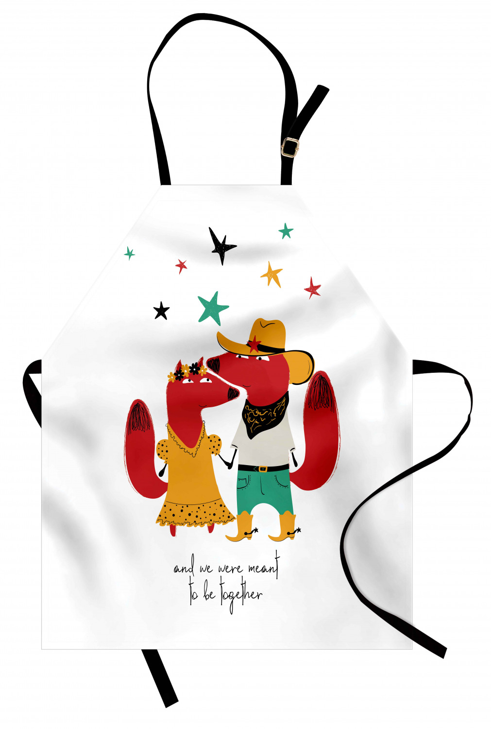 Ambesonne Fox Animal Kids Apron Boys Girls Apron Bib Cooking & Painting