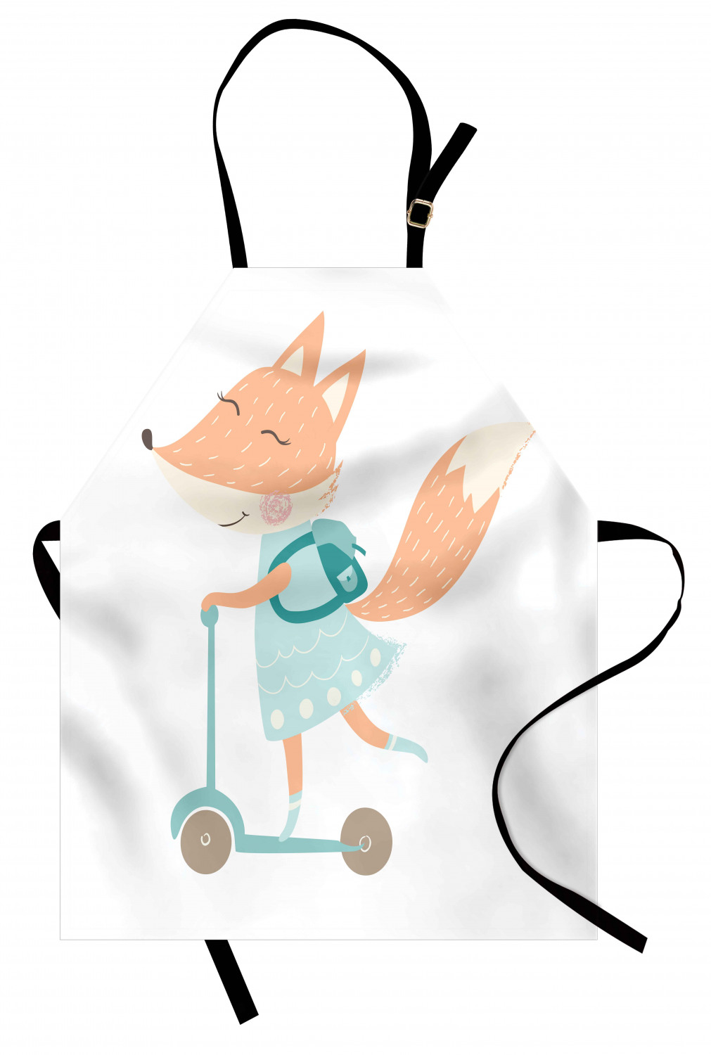 Ambesonne Fox Animal Kids Apron Boys Girls Apron Bib Cooking & Painting