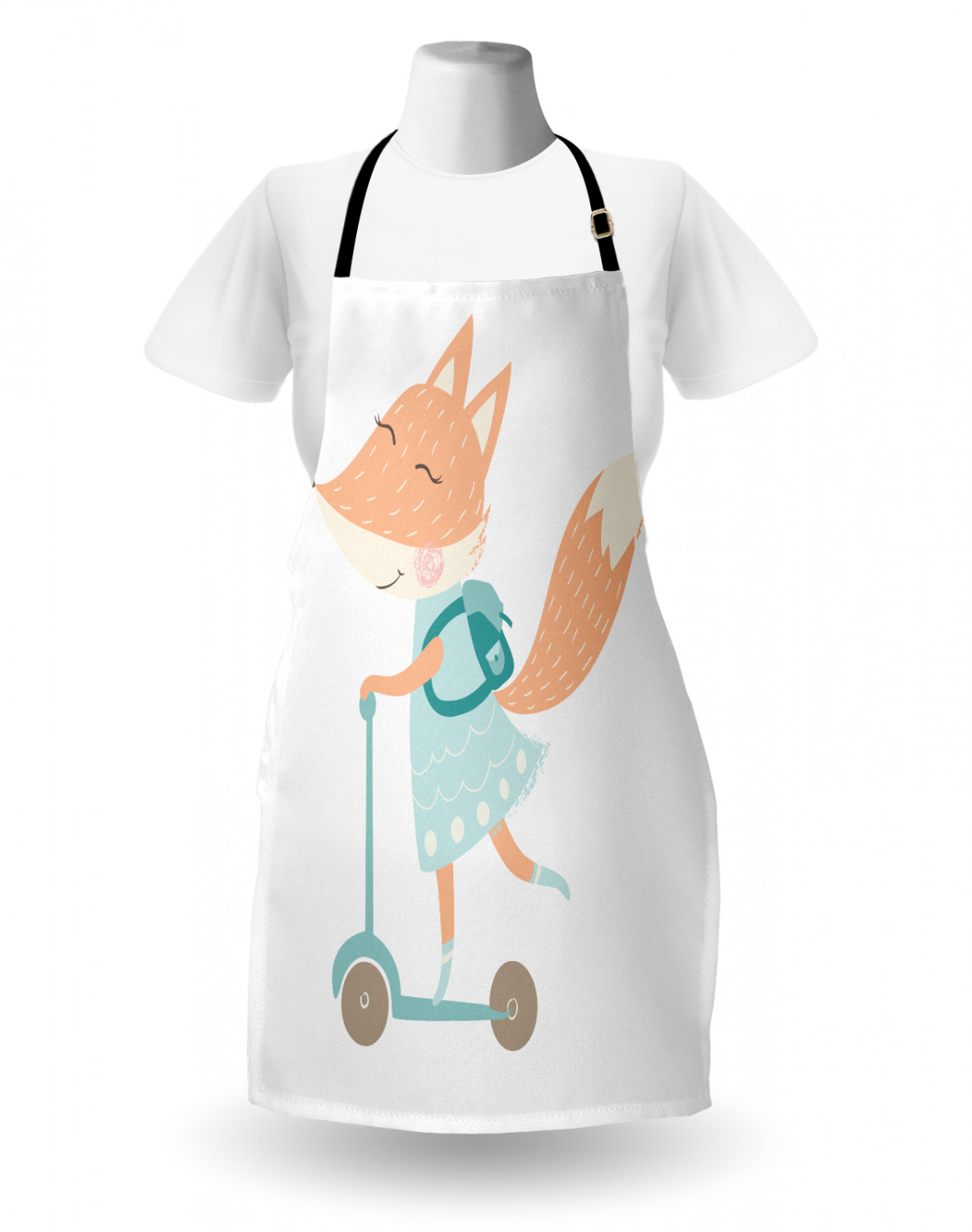 Apron with Adjustable Neck Strap Gardening Cooking Unisex Outdoor Use Ambesonne