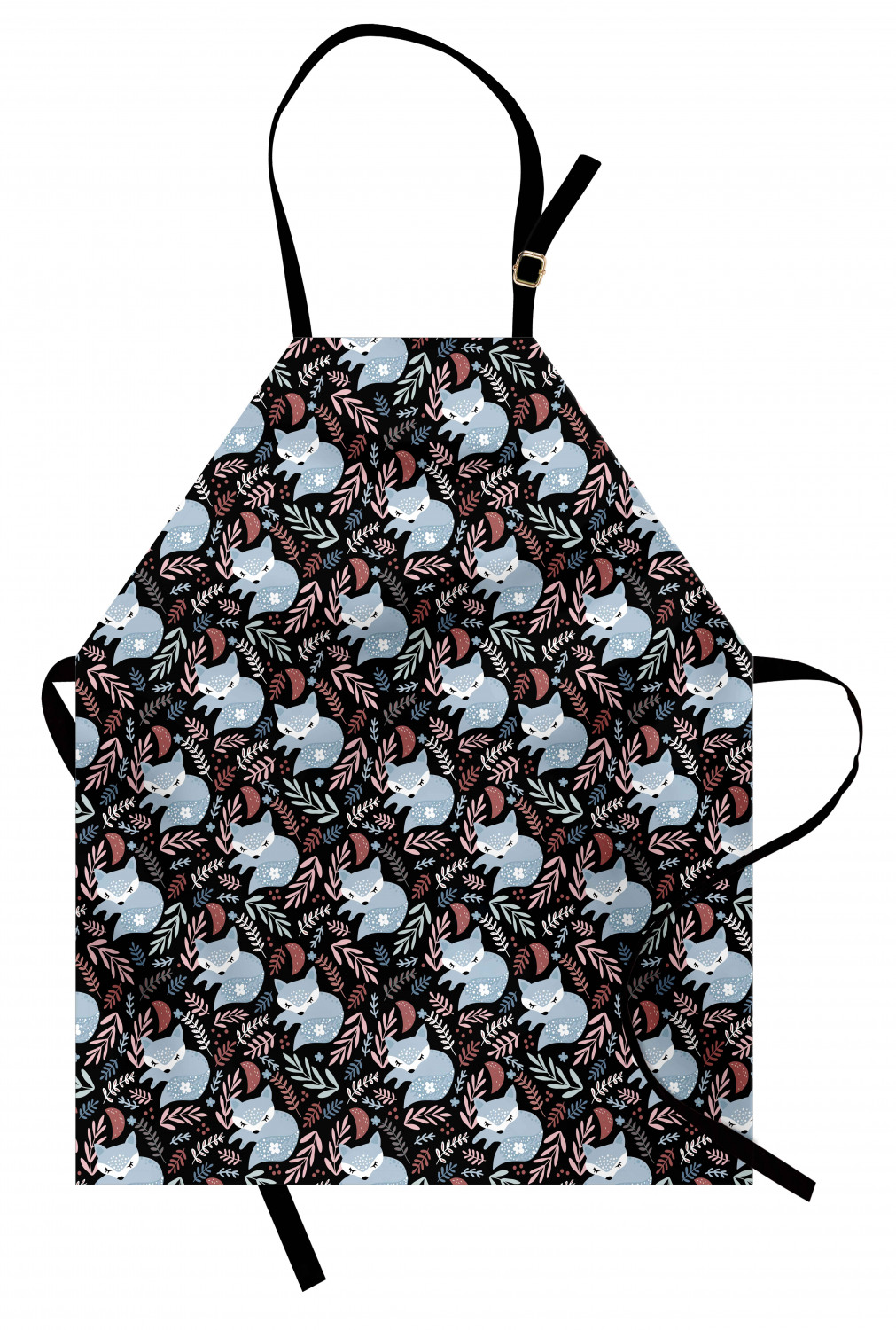 Ambesonne Fox Animal Kids Apron Boys Girls Apron Bib Cooking & Painting